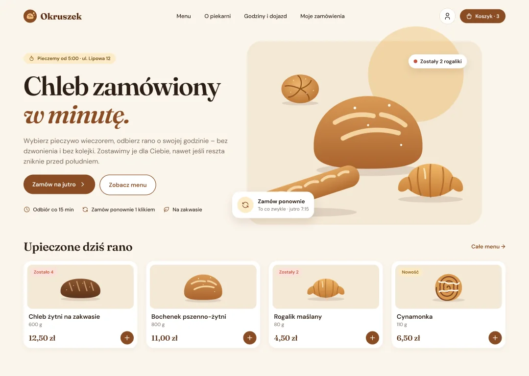 Ekran na komputerze: Strona główna